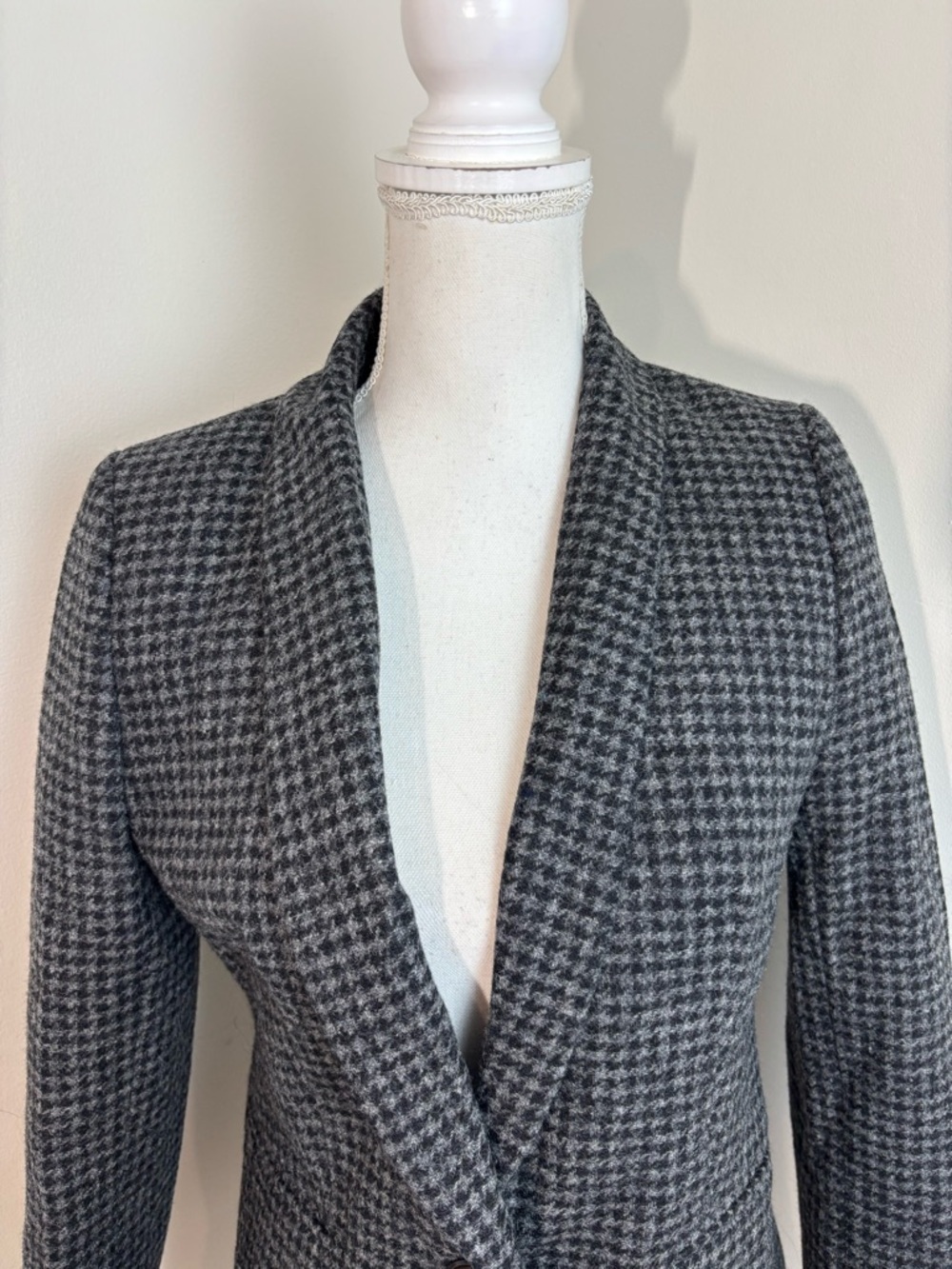 J. Crew Parke Houndstooth Wool Blazer Size 4 - Picture 7 of 12